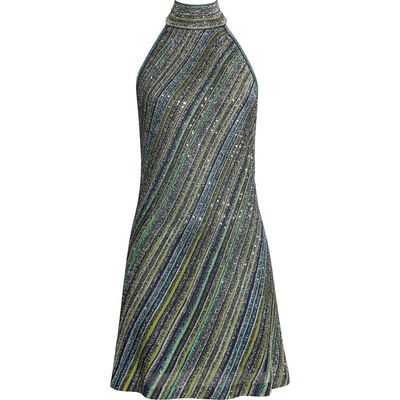Missoni Missoni Sequin Embellished Halter Minidress