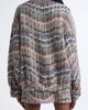 Missoni Missoni Sequin Oversize Metallic Chevron Knit Bomber Jacket - 3