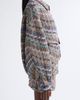 Missoni Missoni Sequin Oversize Metallic Chevron Knit Bomber Jacket - 4