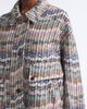 Missoni Missoni Sequin Oversize Metallic Chevron Knit Bomber Jacket - 5