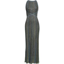 Missoni Missoni Sequin Stripe Knit Maxi Dress