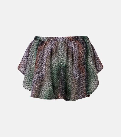 Missoni Missoni Sequined lamé miniskirt