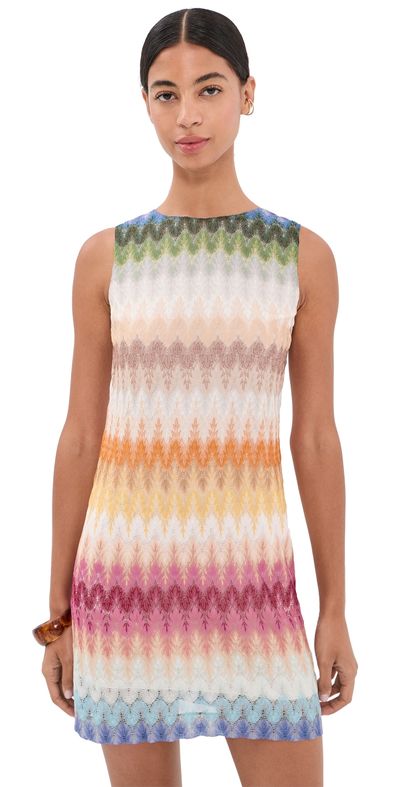 Missoni Missoni Short Dress Multicolor Blue/Yellow/Green