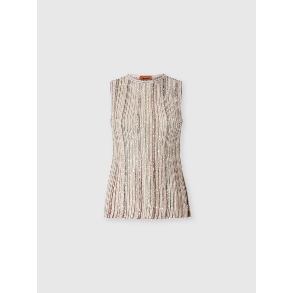 Missoni Missoni Sleeveless Ribbed Top With Sequins
