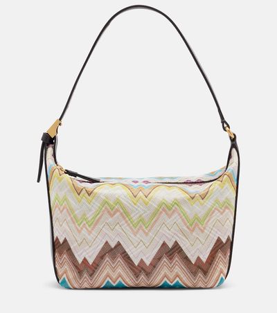 Missoni Missoni Soft Zigzag leather-trimmed shoulder bag