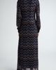 Missoni Missoni Sparkly Sequin Long Sleeve Shimmer Chevron Knit Maxi Dress - 2