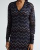 Missoni Missoni Sparkly Sequin Long Sleeve Shimmer Chevron Knit Maxi Dress - 4