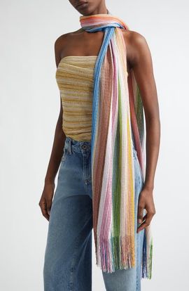 Missoni Missoni Stripe Fringe Scarf