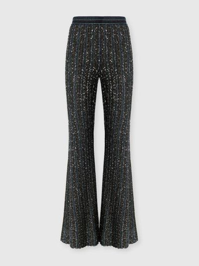 Missoni Missoni Striped Flared Trousers With Sequins