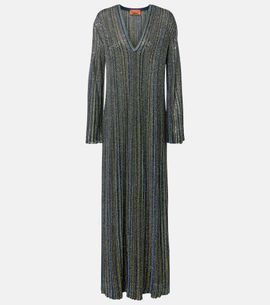 Missoni Missoni Striped lamé gown