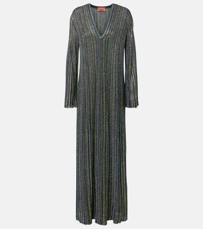 Missoni Missoni Striped lamé gown