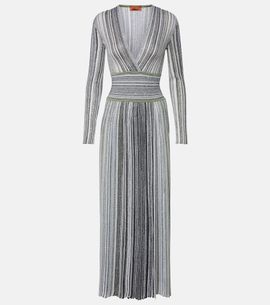 Missoni Missoni Striped lamé maxi dress
