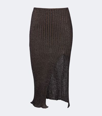 Missoni Missoni Striped lamé midi skirt
