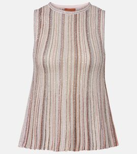 Missoni Missoni Striped lamÃ© top