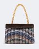 Missoni Missoni Suede-lined knitted shoulder bag - 1