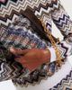 Missoni Missoni Suede-lined knitted shoulder bag - 6
