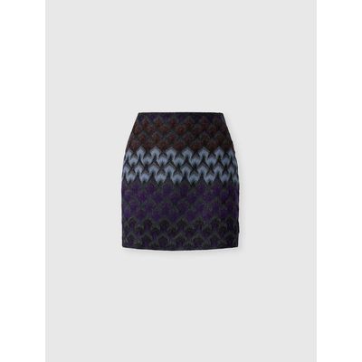 Missoni Missoni Viscose Lamé Mini Skirt With Lace Motif