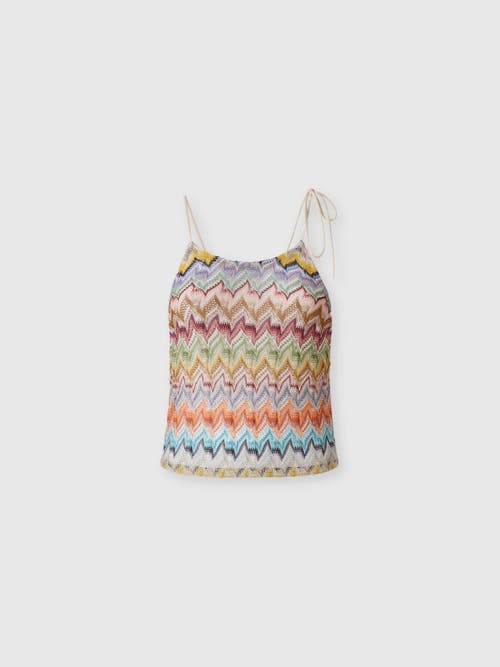 Missoni Missoni Viscose Lamé Top With Thin Straps