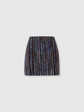 Missoni Missoni Wool And Viscose Mini Skirt With Woven Motif