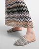 Missoni Missoni Zig Zag canvas mules - 4