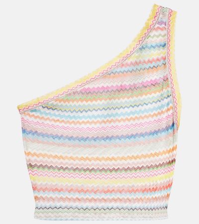 Missoni Missoni Zig Zag one-shoulder crop top