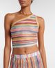 Missoni Missoni Zig Zag one-shoulder crop top - 3