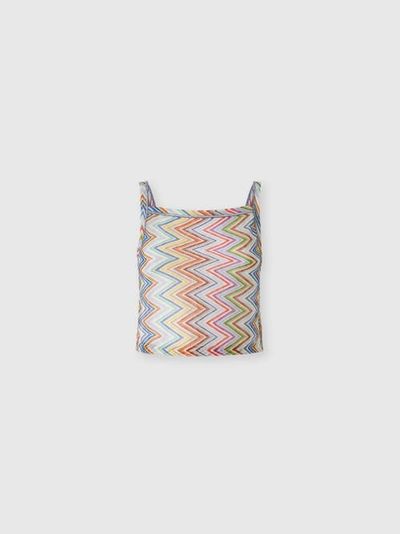 Missoni Missoni Zig Zag Tulle Tank Top With Back Cut-out