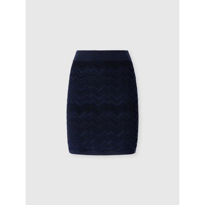 Missoni Missoni Zig Zag Viscose And Wool Mini Skirt
