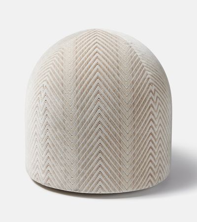 Missoni Missoni Ziggy velvet outdoor stool