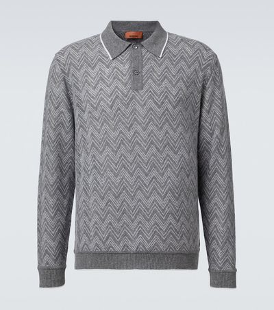 Missoni Missoni Zigzag cashmere polo sweater