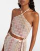 Missoni Missoni Zigzag halterneck lamé crop top - 3