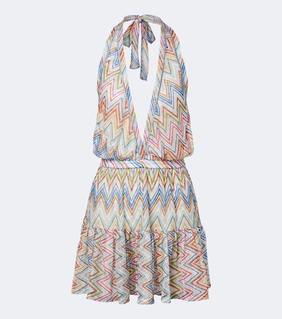 Missoni Missoni Zigzag halterneck minidress