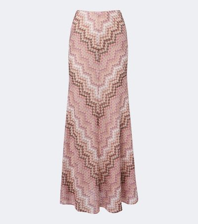 Missoni Missoni Zigzag knitted maxi skirt