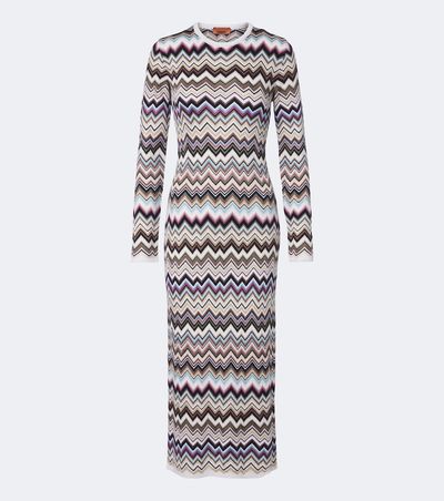 Missoni Missoni Zigzag knitted wool-blend midi dress