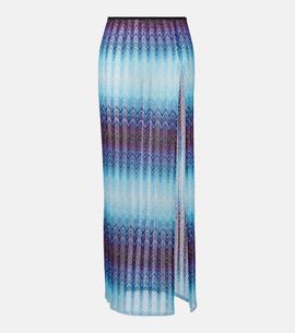 Missoni Missoni Zigzag lamé maxi skirt