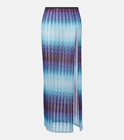 Missoni Missoni Zigzag lamé maxi skirt