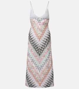 Missoni Missoni Zigzag lamé midi dress