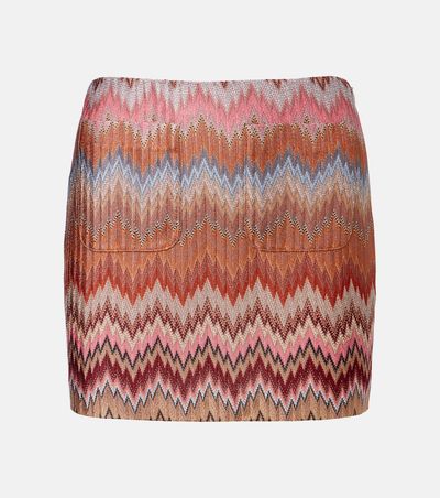 Missoni Missoni Zigzag lamé miniskirt