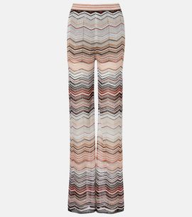 Missoni Missoni Zigzag lamé wide-leg pants