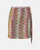 Missoni Missoni Zigzag lamé wrap skirt - 1