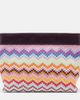 Missoni Missoni Zigzag Large leather-trimmed lamÃ© clutch - 1