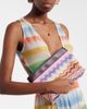 Missoni Missoni Zigzag Large leather-trimmed lamÃ© clutch - 2