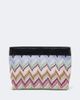 Missoni Missoni Zigzag leather-trimmed lamé pouch - 1