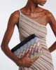 Missoni Missoni Zigzag leather-trimmed lamé pouch - 5