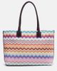 Missoni Missoni Zigzag leather-trimmed lamÃ© tote bag - 1