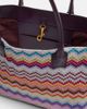Missoni Missoni Zigzag leather-trimmed lamÃ© tote bag - 3