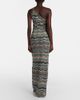Missoni Missoni Zigzag one-shoulder lamÃ© maxi dress - 5
