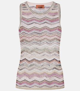 Missoni Missoni Zigzag sequined lamÃ© top