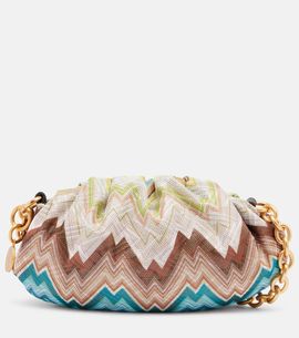 Missoni Missoni Zigzag Small leather-trimmed shoulder bag