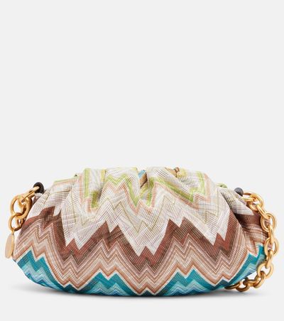 Missoni Missoni Zigzag Small leather-trimmed shoulder bag